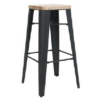 STOOL COGNAC V2 .75 Black - office furniture