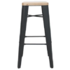 STOOL COGNAC V2 .75 Black - office furniture