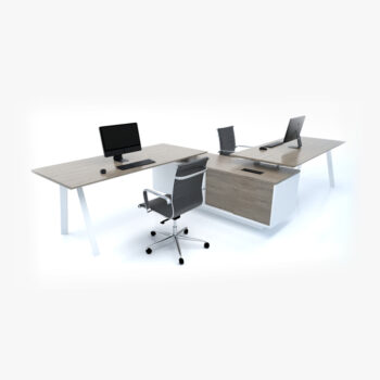 Flex Zee System 2 Person Workstation - office furniture