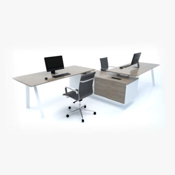 Missile Zee System 2 Person Workstation - office furniture