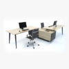 Missile Zee System 2 Person Workstation - office furniture