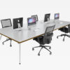 FX Linear 4 Person Workstations - office furniture