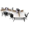 FX 120 6 Person Workstations - office furniture