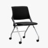 Cross Silver Steel Training Chair - office furniture