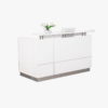 Hugo White Reception Desk - office furniture