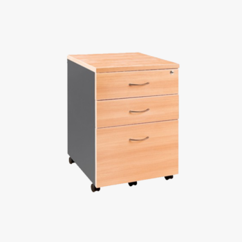 Melamine Pedestal Mobile 2 drawer plus 1 file - office furniture