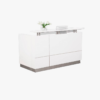 Hugo White Reception Desk - office furniture