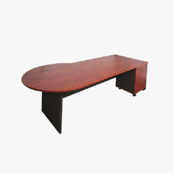 P Shape Executive Desk - office furniture