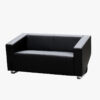 Cube Leather 2 Seater Couch - office furniture