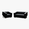 Cube Leather 2 Seater Couch - office furniture