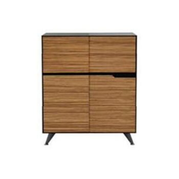 Nova Four Draw Timber Veneer Cabinet - office furniture