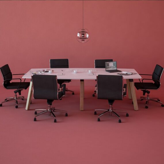 Plantation Timber leg Meeting Table7 1