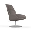 Actiu Noom Arm Chair with High Back and Aluminium Round Base - office furniture