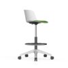 Actiu Noom High Stool Draughtman Chair with Swivel Base and Castors - office furniture