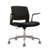 ARM CHAIR SNOUT 4 LEG WHITE BLACK SEATPAD