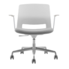 ARM CHAIR SNOUT 4 LEG WHITE GREYBLACK SEATPAD front front 800