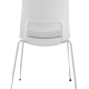 CHAIR SNOUT 4 LEG WHITE GREY SEATPAD 2