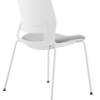 CHAIR SNOUT 4 LEG WHITE GREY SEATPAD 3