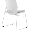 CHAIR SNOUT SLED WHITE GREY SEATPAD 3