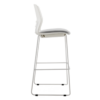 STOOL SNOUT 760 WHITE GREY SEATPAD BACK 1