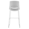 STOOL SNOUT 760 WHITE GREY SEATPAD back back 1