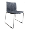 Visitor Kanvas Sled Chair with Jimmy Pike fabric - office furniture