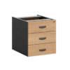 Accent 3 Drawer Fixed Pedestal - office furniture