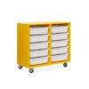 10 Mobile Tote Box Melamine Trolley - office furniture