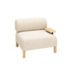 PEBBLES SINGLE SEATER + SIDE TABLE - office furniture