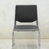 WD6000VAF 1 Wind 4 Leg Active Back Chrome 4 Leg Frame Black Shell Fabric Over Poly Back MANF121363