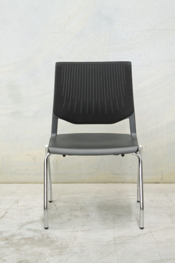 WD6000VAF 1 Wind 4 Leg Active Back Chrome 4 Leg Frame Black Shell Fabric Over Poly Back MANF121363